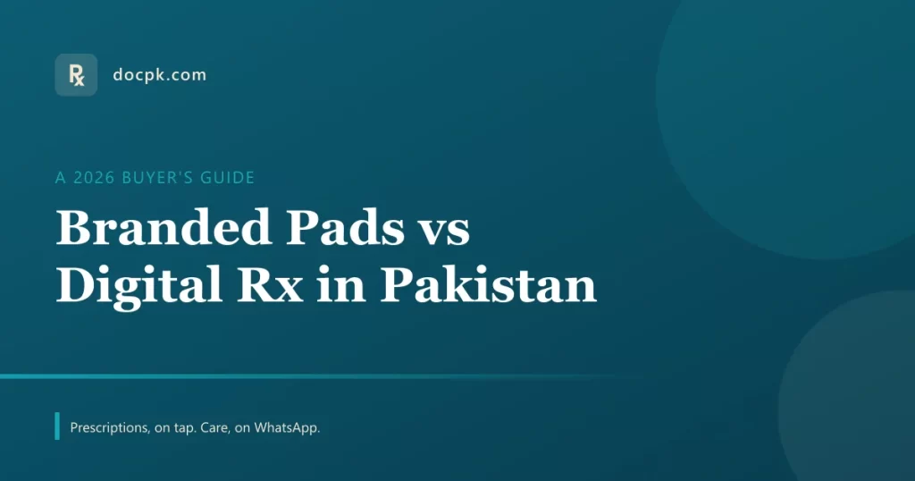 Branded prescription pads vs digital Rx Pakistan