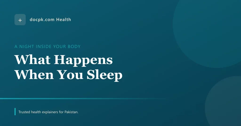 What Actually Happens to Your Body While You Sleep - docpk health